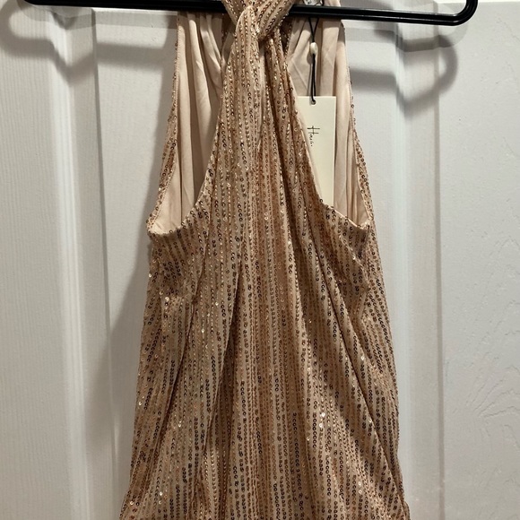 Women’s Gold Colored Sequenced Top - XS - Picture 5 of 5